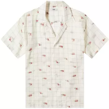 Прозрачная отпускная рубашка светло-коричневого цвета Bode, мультиколор