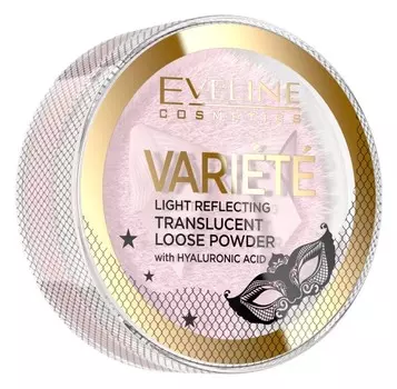 Прозрачная рассыпчатая пудра с аппликатором Eveline Cosmetics Varit
