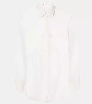 Прозрачная рубашка Madeline The Frankie Shop, белый