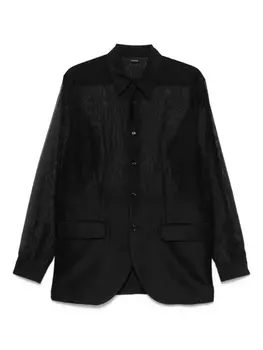 Прозрачная рубашка Taakk, черный