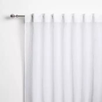 Прозрачная штора с двойной лентой Deluna. El Corte Ingls, белый