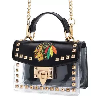 Прозрачная сумка через плечо Cuce Chicago Blackhawks с заклепками