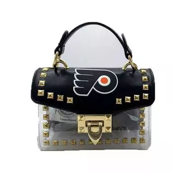 Прозрачная сумка через плечо Cuce Philadelphia Flyers с заклепками