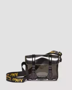 Прозрачная сумка через плечо Dr. Martens 7 дюймов, черный