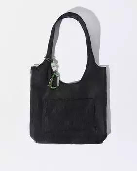 Прозрачная сумка через плечо с передним внешним карманом черного цвета Parfois, черный