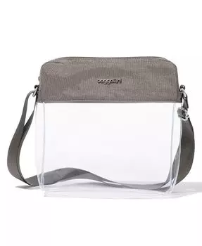 Прозрачная сумка через плечо Stadium Baggallini, серый