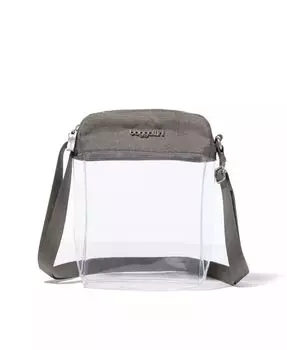 Прозрачная сумка через плечо Stadium Explorer Baggallini, серый