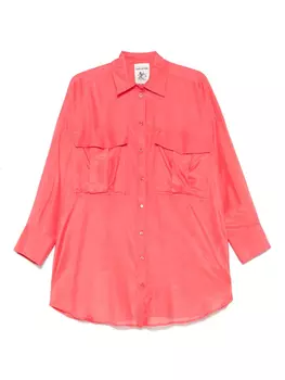 Прозрачная туника Semicouture, розовый