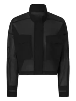 Прозрачная укороченная куртка PINKO, черный