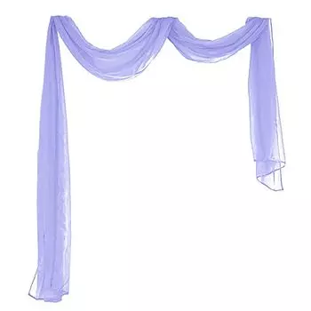 Прозрачная занавеска, легкая, устойчивая к разрыву, дышащая, неувядаемая, моющаяся, в европейском стиле, романтическая оконная драпировка для девочек, желтый цвет Stuttg, фиолетовый