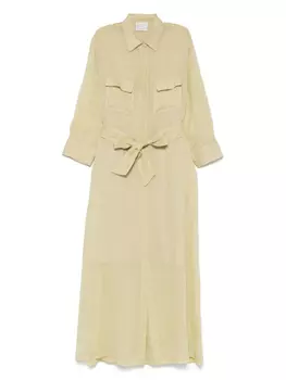 Прозрачное макси-платье Forte Forte, зеленый