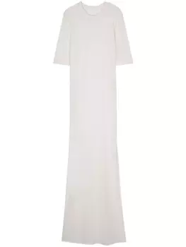 Прозрачное платье макси тонкой вязки AMI Paris