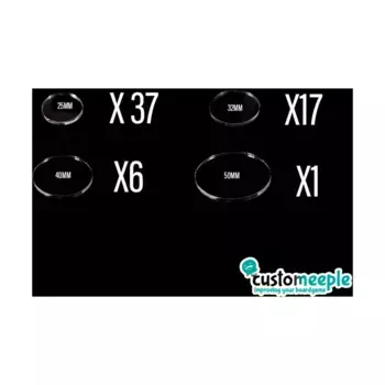 Прозрачные акриловые основы для WQ Cursed City (2 мм), Game Accessories - Warhammer Quest Cursed City (Customeeple)