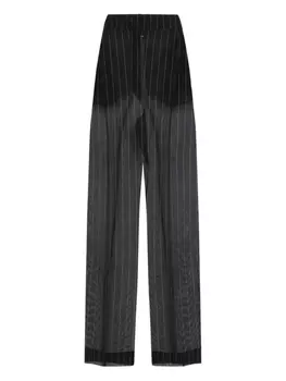 Прозрачные брюки KHAITE, черный