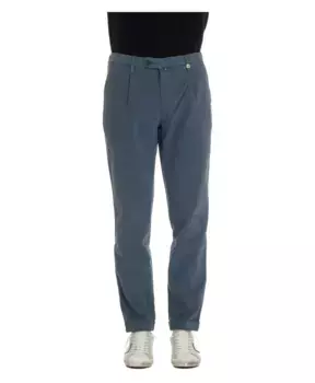 Прозрачные брюки в изысканном стиле Myths, синий