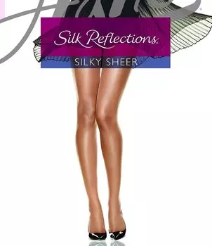 Прозрачные чулочно-носочные изделия Hanes Silk Reflections, коричневый