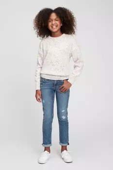 Прозрачные джинсы для девочек Gap, синий