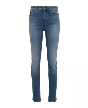 Прозрачные джинсы скинни Emporio Armani, синий
