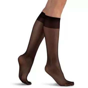 Прозрачные гольфы LECHERY Matte Silk, 2 шт. LECHERY, черный