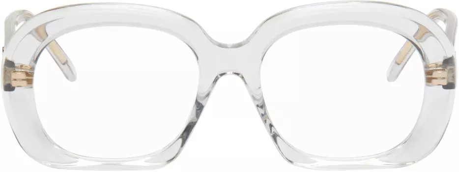 Прозрачные изогнутые очки LOEWE