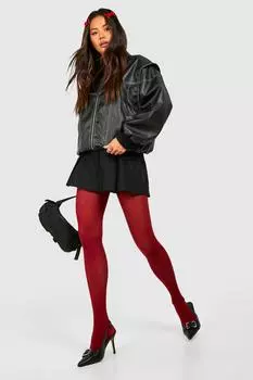 Прозрачные колготки Berry boohoo, красный