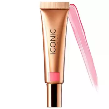 Прозрачные кремовые румяна Iconic London, цвет bright pink power pink