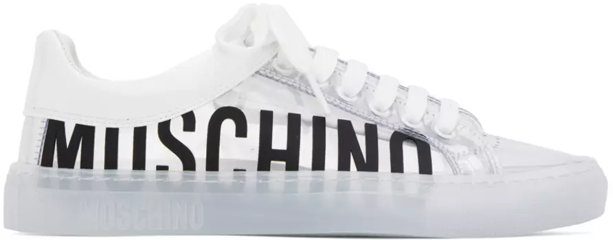 Прозрачные кроссовки Moschino с логотипом