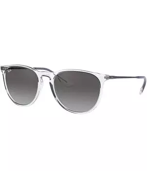 Прозрачные круглые солнцезащитные очки Ray-Ban унисекс Erika 54 мм, мультиколор