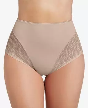Прозрачные кружевные корректирующие трусики с высокой талией Leonisa