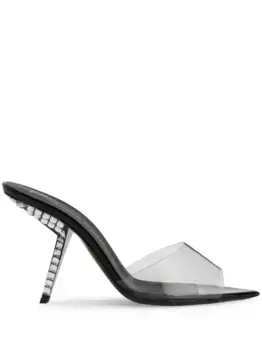 Прозрачные мюли Mystero 90 Giuseppe Zanotti, черный