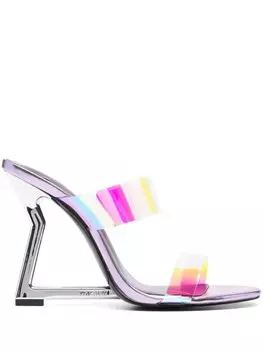 Прозрачные мюли с ремешками Just Cavalli, бежевый