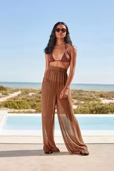 Прозрачные пляжные брюки Rochelle Next, коричневый