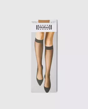 Прозрачные полугольфы 10D Wolford, бежевый