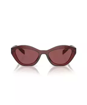 Прозрачные солнцезащитные очки бабочки Prada, красный