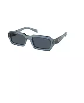 Прозрачные солнцезащитные очки e с серыми линзами Prada, синий