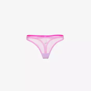 Прозрачные стринги Bella из эластичного переработанного нейлона Dora Larsen, фиолетовый