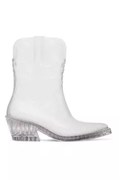 Прозрачные техасские сапоги Melissa, серебряный