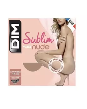 Прозрачные трусики с естественным эффектом разграничения. Dim, бежевый