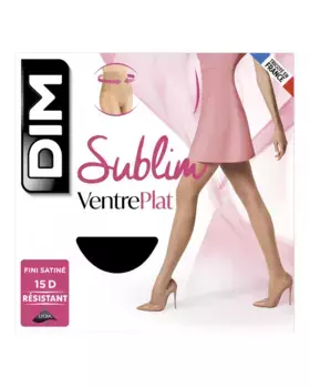 Прозрачные трусики Sublim 15 ден с плоским животом Dim, черный