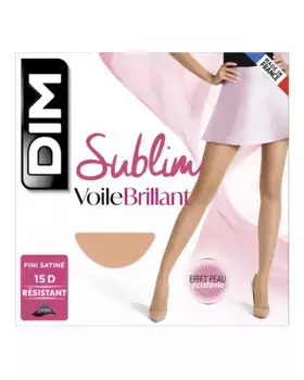 Прозрачные трусики Sublim с атласной отделкой Dim, цвет Natural