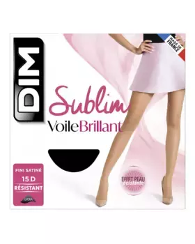 Прозрачные трусики Sublim с атласной отделкой Dim, чёрный