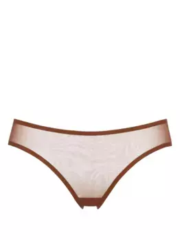 Прозрачные трусы-брифы ERES, коричневый
