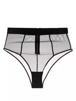 Прозрачные трусы-брифы Kiki de Montparnasse, черный