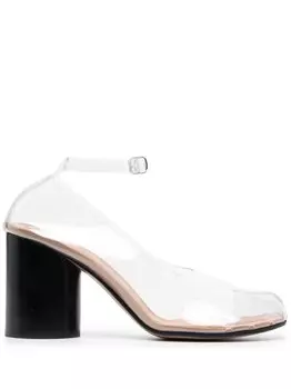 Прозрачные туфли Tabi 85 Maison Margiela, бежевый