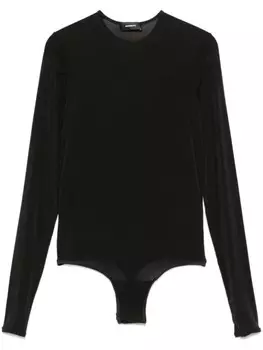 Прозрачный боди WARDROBE.NYC, черный