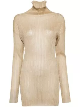 Прозрачный джемпер с люрексом Fabiana Filippi, золотистый