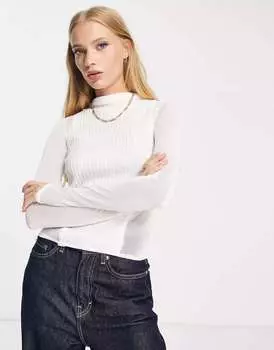 Прозрачный и однотонный белый джемпер ASOS