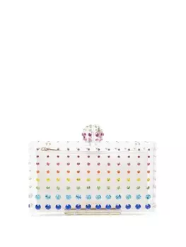 Прозрачный клатч Tequila Aquazzura, белый