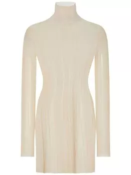 Прозрачный плиссированный топ Rosetta Getty, серый