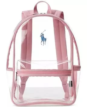 Прозрачный рюкзак-поло Polo Big Kids Polo Ralph Lauren, синий